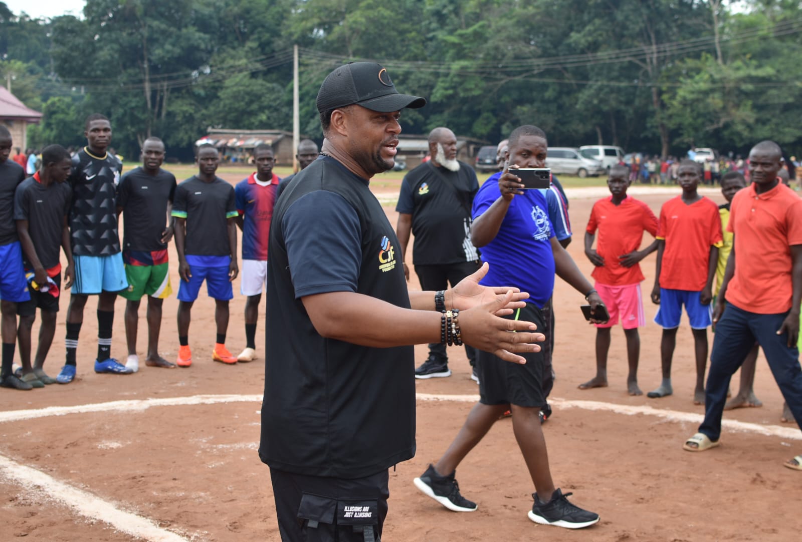 Young athlete in action